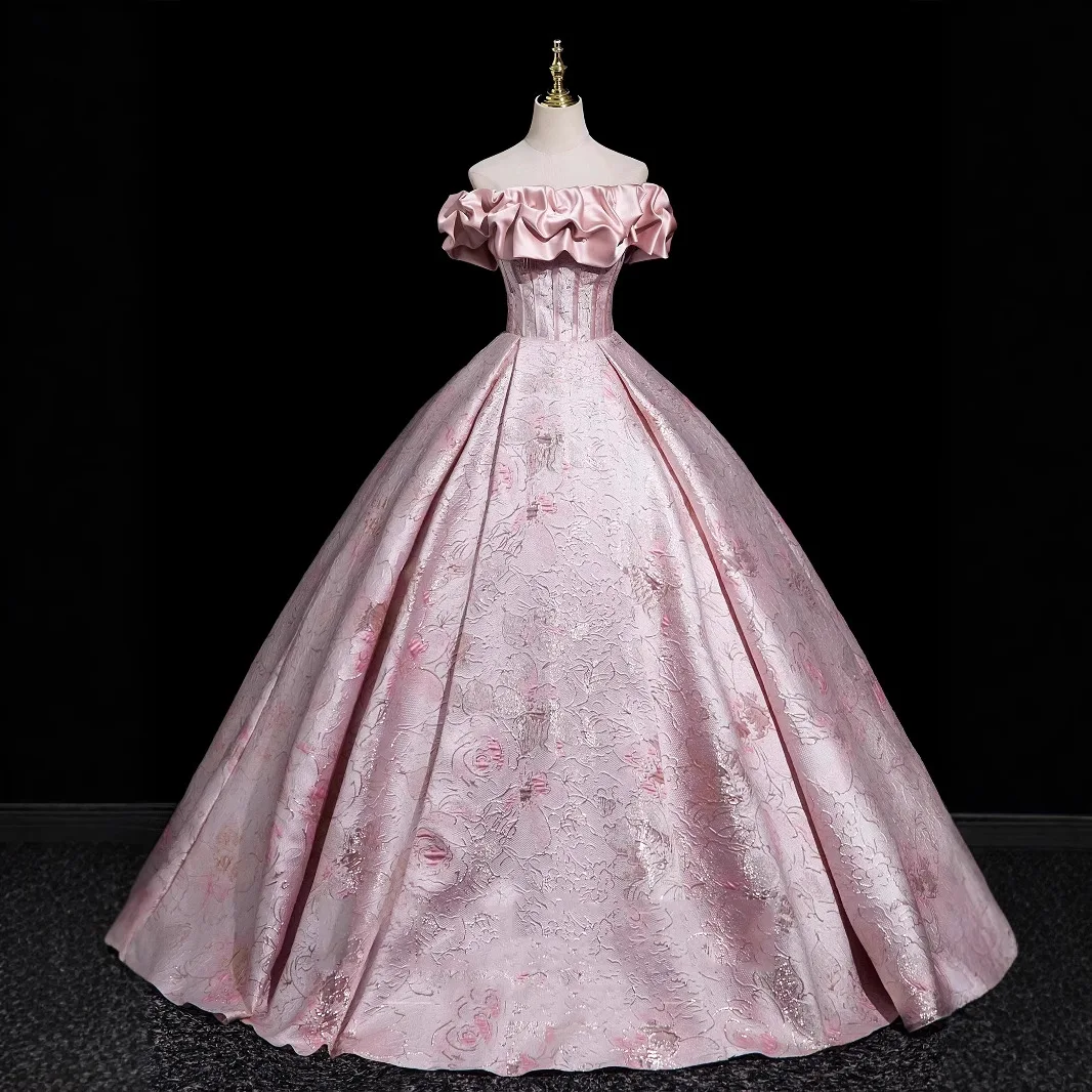 Pink One-Shoulder Princess Dress Evening Gown Student High School Graduation TK Cross-Border Elegant Ball Dress Summer 2025
Pink One-Shoulder Princess Dress Evening Gown Student High School Graduation TK Cross-Border Elegant Ball Dress Summer 2025