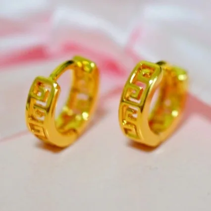 Luxury 24K 9999 Pure Gold real gold Women's Great Wall Earrings Elegant Earrings
Luxury 24K 9999 Pure Gold real gold Women's Great Wall Earrings Elegant Earrings