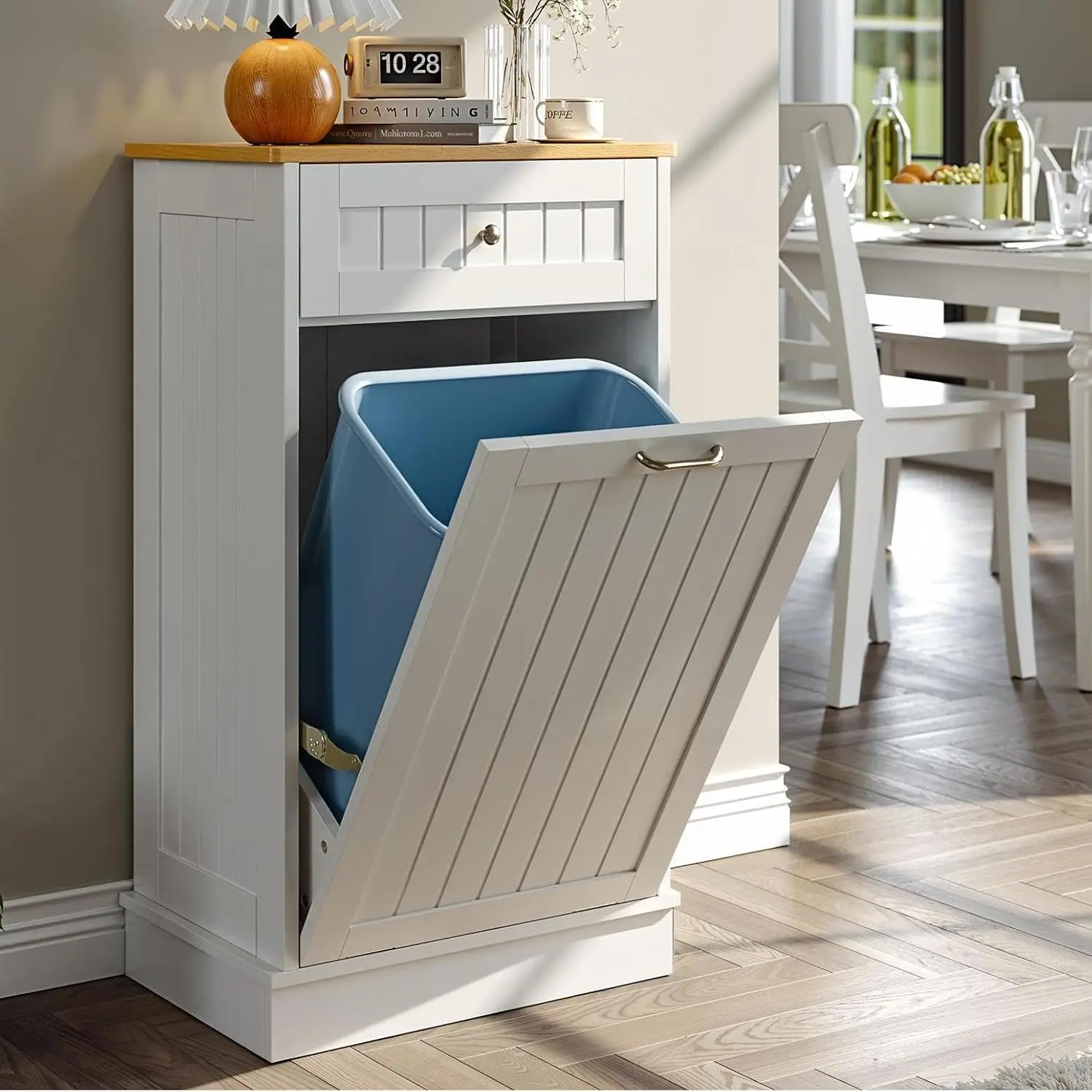 Out Trash Bin Cabinet Dog Proo Trash Can Holder Kitchen Island Without Garbage Bin or Out Laundry Hamper (White)
Out Trash Bin Cabinet Dog Proo Trash Can Holder Kitchen Island Without Garbage Bin or Out Laundry Hamper (White)