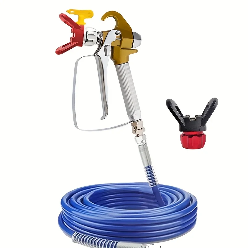 Набор из 5 предметов для безвоздушного распыления: включает безвоздушный распылитель с шлангом высокого давления длиной 49,21 фута, 1 реверсивный распылительный наконечник и 2 насадки.
Набор из 5 предметов для безвоздушного распыления: включает безвоздушный распылитель с шлангом высокого давления длиной 49,21 фута, 1 реверсивный распылительный наконечник и 2 насадки.