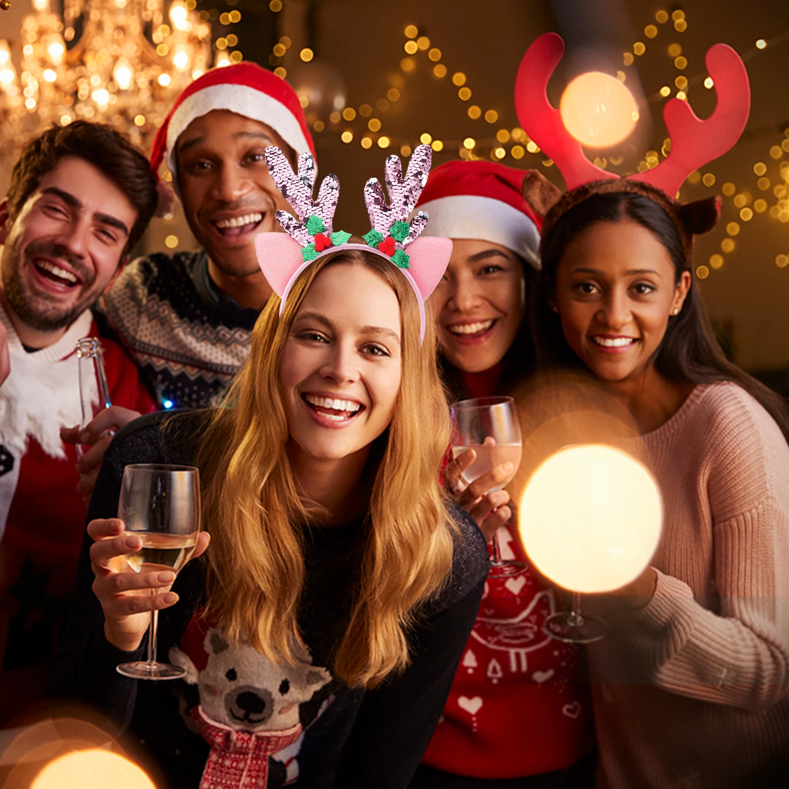 5 Pcs Christmas Headbands Sequin Reindeer Adult Antler Costume Accessories Hair Hoop
5 Pcs Christmas Headbands Sequin Reindeer Adult Antler Costume Accessories Hair Hoop