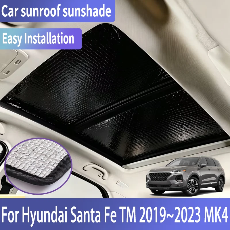 Auto Sunroof Sunshades For Hyundai Santa Fe TM 2019~2023 MK4 Car Skylight Roof Sunscreen Heat Insulation Anti-UV Accessories
Auto Sunroof Sunshades For Hyundai Santa Fe TM 2019~2023 MK4 Car Skylight Roof Sunscreen Heat Insulation Anti-UV Accessories