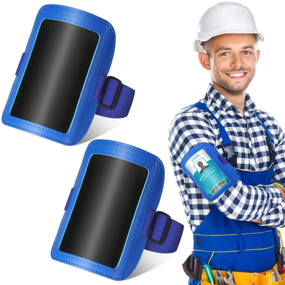 PU Leather Arm Badge Holder Adjustable Waterproof ID Armband Multifunctional with Elastic Band Card Holder for Work Postcards
PU Leather Arm Badge Holder Adjustable Waterproof ID Armband Multifunctional with Elastic Band Card Holder for Work Postcards