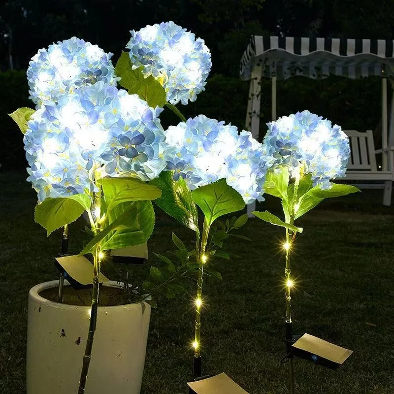 Solar Hydrangea Lawn Lamps Flower Lights LED Waterproof Garden Light Warm White for Yard Patio Lawn Balcony Wedding Party Decor
Solar Hydrangea Lawn Lamps Flower Lights LED Waterproof Garden Light Warm White for Yard Patio Lawn Balcony Wedding Party Decor