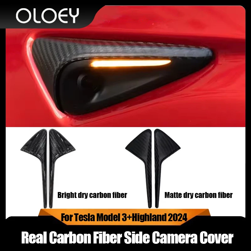 Real Carbon Fiber Side Camera Cover For Tesla Model 3/Y+ Highland 2024 2025 Turn Signal Trim Cover Exterior Accessories
Real Carbon Fiber Side Camera Cover For Tesla Model 3/Y+ Highland 2024 2025 Turn Signal Trim Cover Exterior Accessories