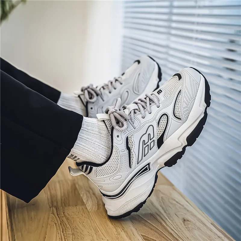 High Quality Couple Chunky Sneakers Men Breathable Running Shoes Trendy Height Increasing Sneakers Thick Sole Casual Shoes Women
High Quality Couple Chunky Sneakers Men Breathable Running Shoes Trendy Height Increasing Sneakers Thick Sole Casual Shoes Women