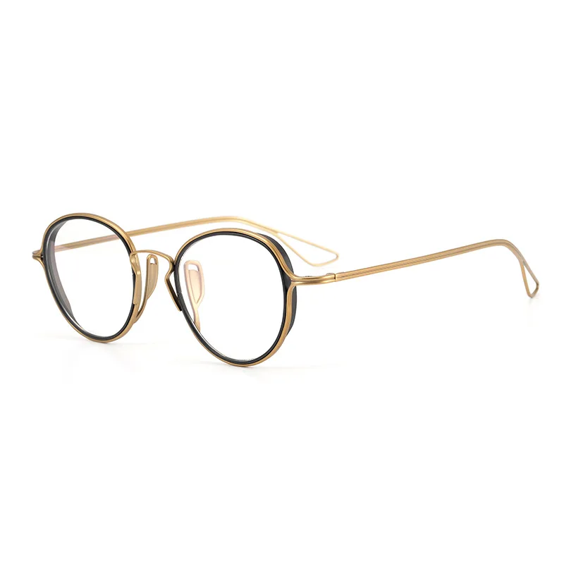 Japanese ultra-light pure titanium glasses frame, myopia high degree round frame glasses frame
Japanese ultra-light pure titanium glasses frame, myopia high degree round frame glasses frame