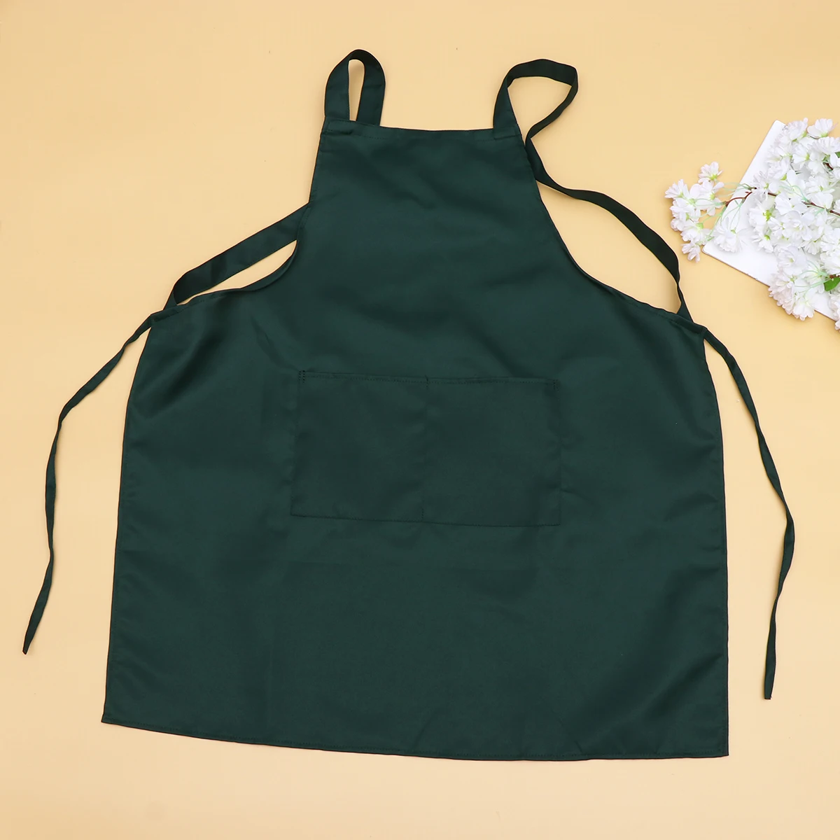 Single for Adults Halter Apron with Pockets Cooking Kitchen Server Apron Polyester Adjustable Waist Ties for Home
Single for Adults Halter Apron with Pockets Cooking Kitchen Server Apron Polyester Adjustable Waist Ties for Home