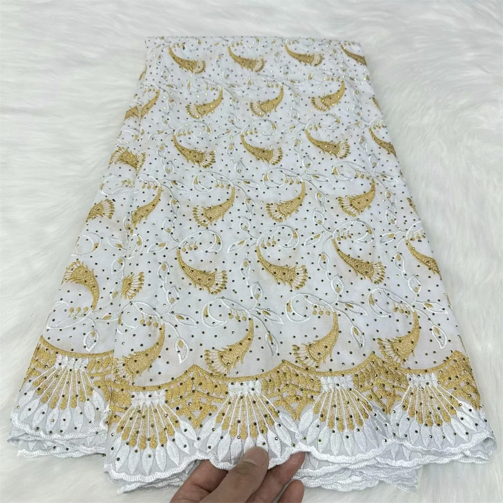 New Arrival Cotton Lace Fabric 2024 High Quality African Swiss Voile Lace Fabric Stones Nigerian Lace Fabrics For Dresses Sewing
New Arrival Cotton Lace Fabric 2024 High Quality African Swiss Voile Lace Fabric Stones Nigerian Lace Fabrics For Dresses Sewing