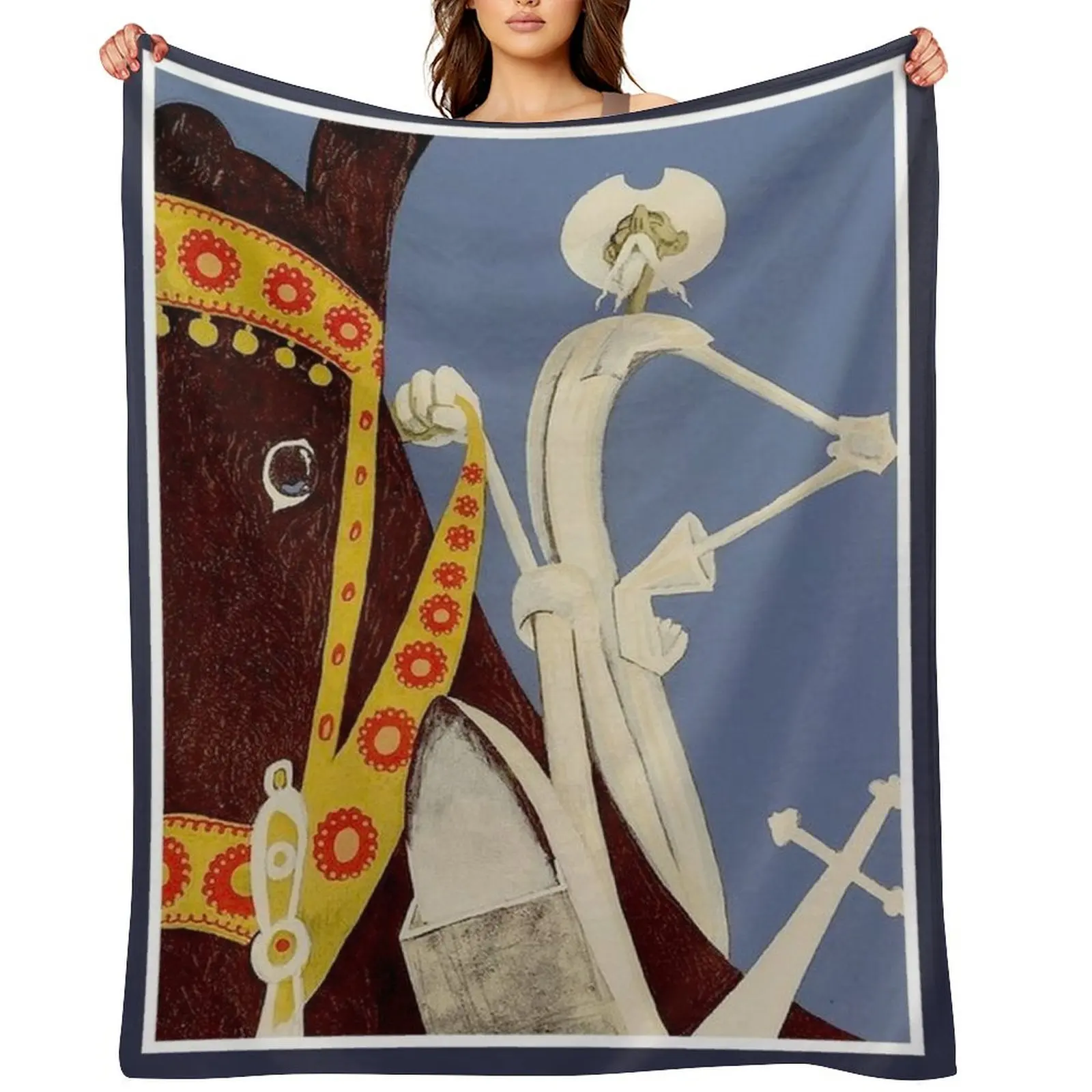 DON QUIXOTE : Vintage 1938 La Mancha Print Throw Blanket Multi-Purpose Beautifuls Plaid Summer Beddings Blankets
DON QUIXOTE : Vintage 1938 La Mancha Print Throw Blanket Multi-Purpose Beautifuls Plaid Summer Beddings Blankets