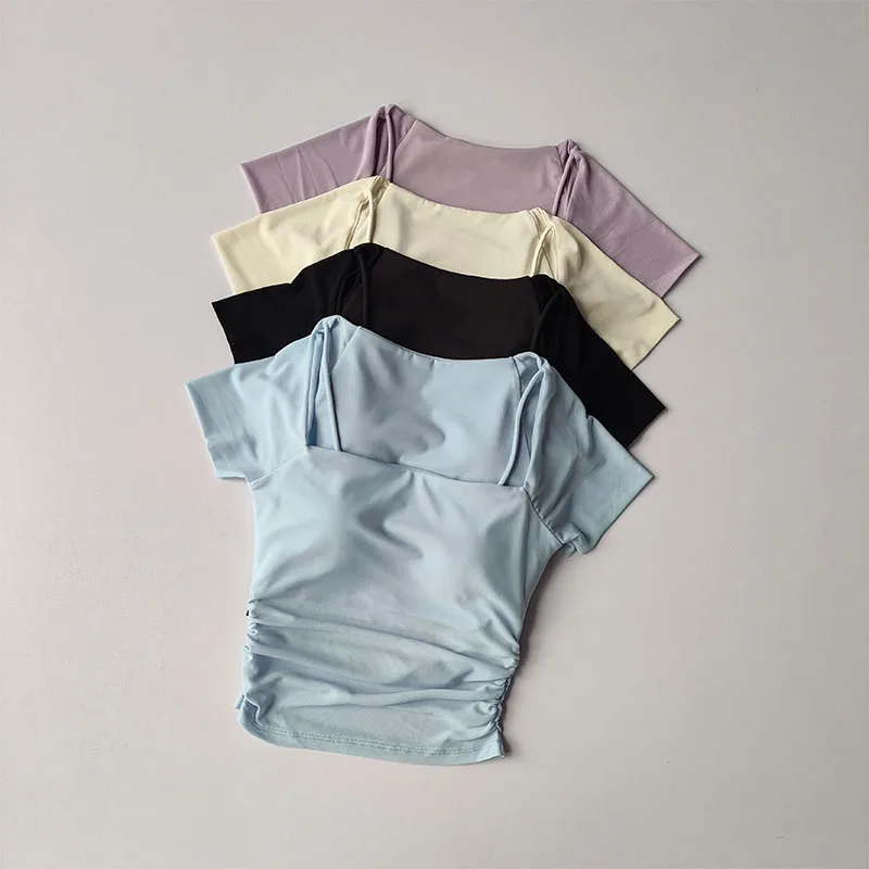 Summer New Fake Two Piece Yoga Dress Fixed Chest Cushion Sports Mesh Short Sleeves Wearing Running Sports Fitness Top
Summer New Fake Two Piece Yoga Dress Fixed Chest Cushion Sports Mesh Short Sleeves Wearing Running Sports Fitness Top