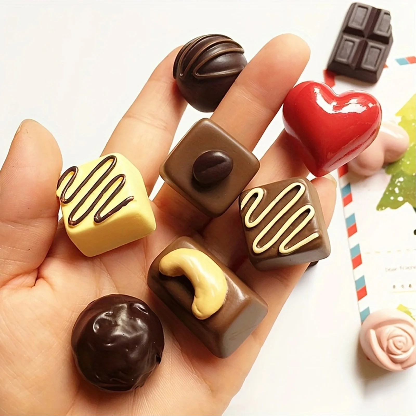 11Pcs Resin Refrigerator Magnet Adorable Chocolate Food Play Refrigerator Magnet for Fridge Decorations
11Pcs Resin Refrigerator Magnet Adorable Chocolate Food Play Refrigerator Magnet for Fridge Decorations