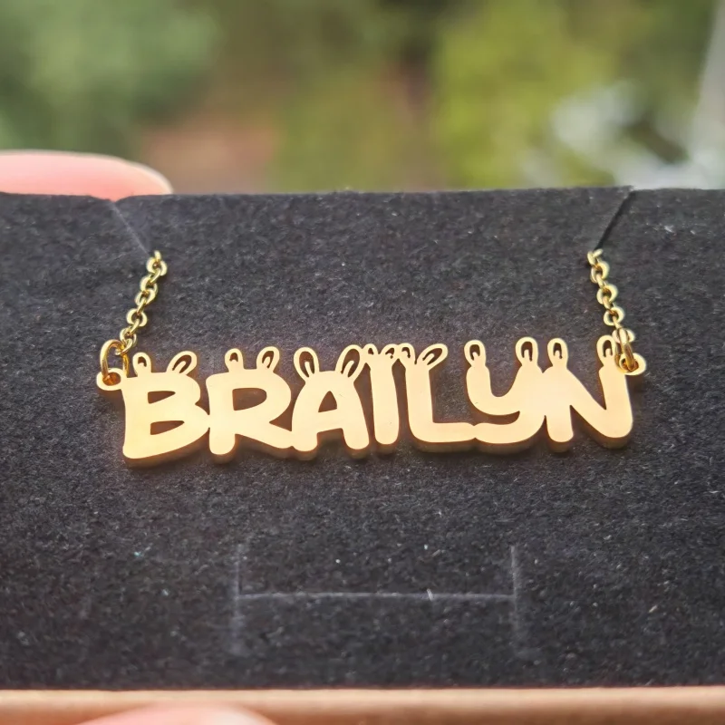 LeeChee заячье ухо на заказ кулон из нержавеющей стали ожерелье ювелирные изделия пасхальный подарок девушке
LeeChee заячье ухо на заказ кулон из нержавеющей стали ожерелье ювелирные изделия пасхальный подарок девушке