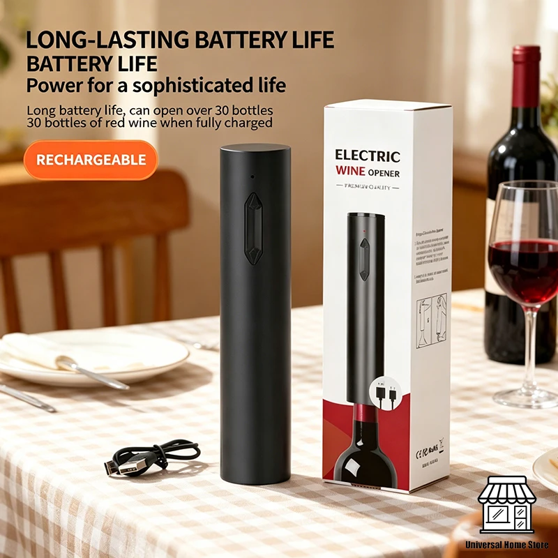 PERFECT Red wine Type-C Electric Wine Opener Rechargeable Automatic Wine Bottle Opener for Home Bar Kitchen Wines Lovers Tool
PERFECT Red wine Type-C Electric Wine Opener Rechargeable Automatic Wine Bottle Opener for Home Bar Kitchen Wines Lovers Tool