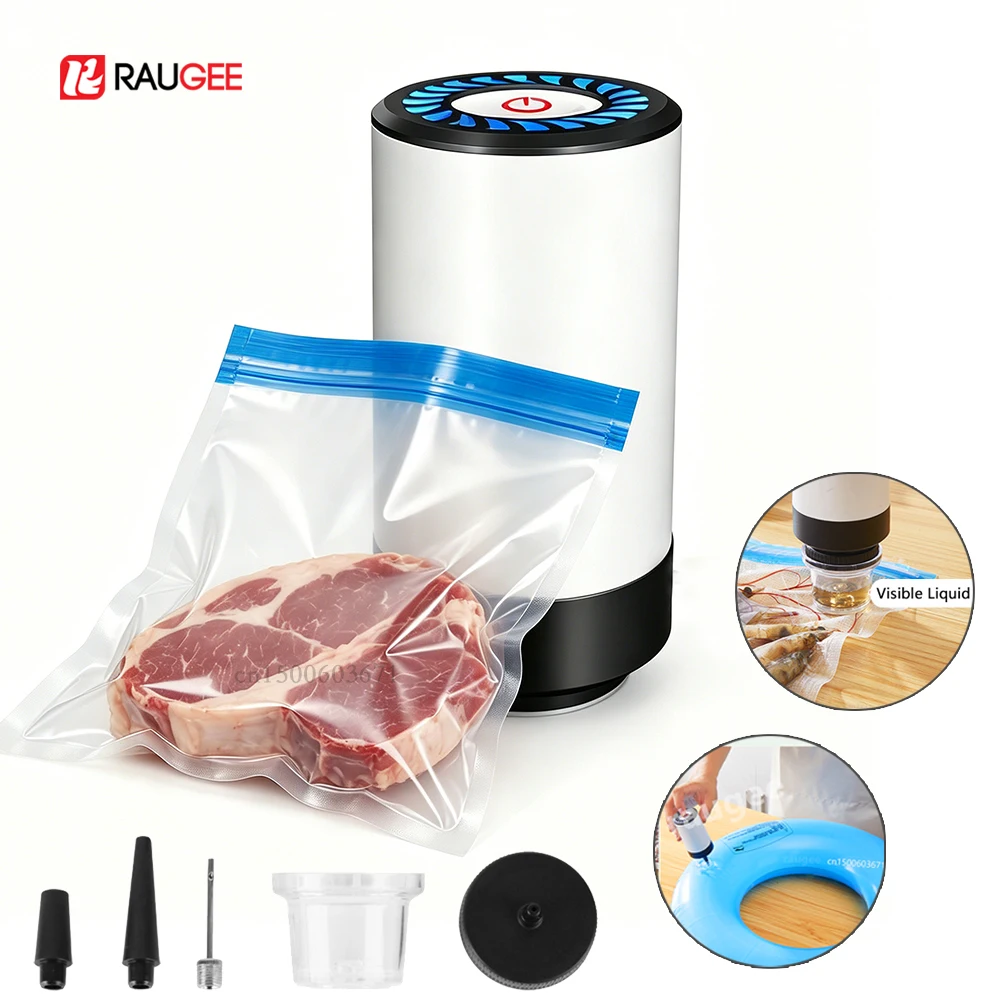 Vacuum Sealer Pump Electric Food Air Pump Machine Automatic Sealing Pump For Dry/Wet Food USB Rechargeable Air Pump Machine
Vacuum Sealer Pump Electric Food Air Pump Machine Automatic Sealing Pump For Dry/Wet Food USB Rechargeable Air Pump Machine