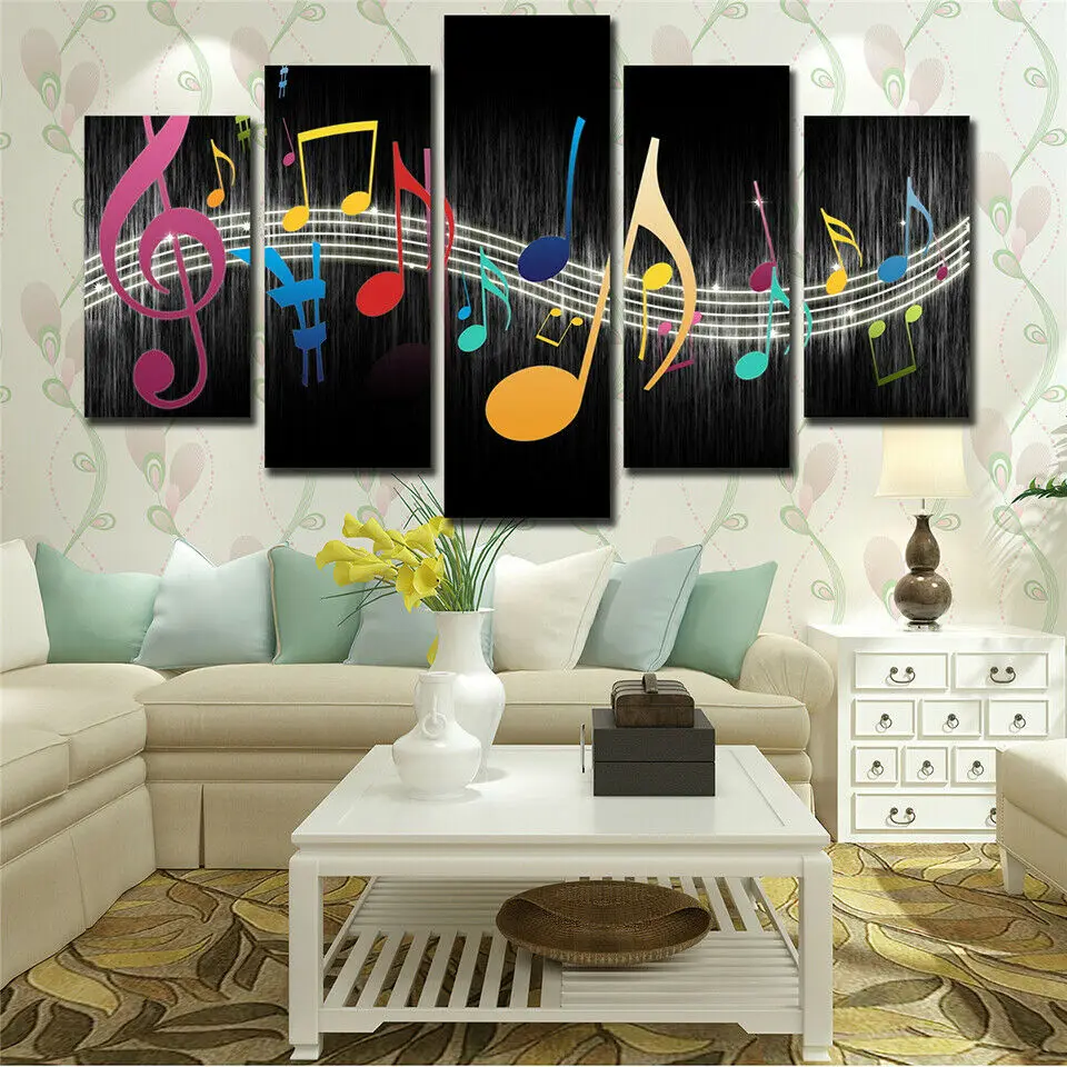 5 Piece Musical Notes Mural Modular Cuadros Decorative Wall Art Canvas Print Posters for Living Room Office Home Decor Paintings
5 Piece Musical Notes Mural Modular Cuadros Decorative Wall Art Canvas Print Posters for Living Room Office Home Decor Paintings