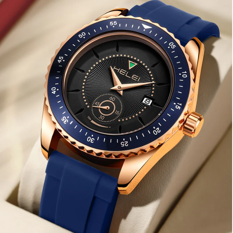 Quartz Watch Men's Sports Series 43mm Diameter 15mm Thickness Silicone Folding Buckle Waterproof 30M
Quartz Watch Men's Sports Series 43mm Diameter 15mm Thickness Silicone Folding Buckle Waterproof 30M