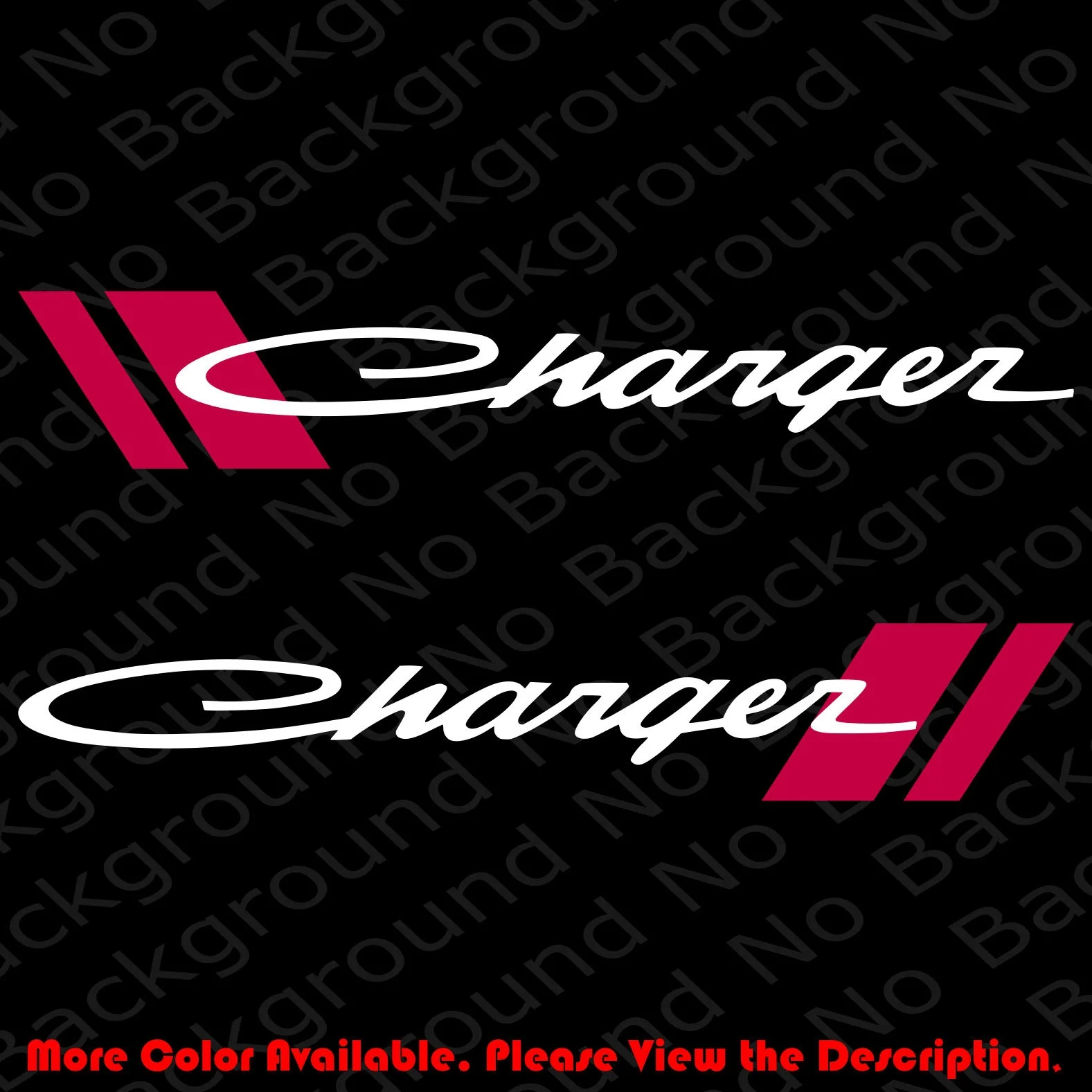 For (2Pcs) PAIR of Old Script CHARGER (2-Layer Vinyl) Car Window Die Cut Decal Dodge RC095
For (2Pcs) PAIR of Old Script CHARGER (2-Layer Vinyl) Car Window Die Cut Decal Dodge RC095