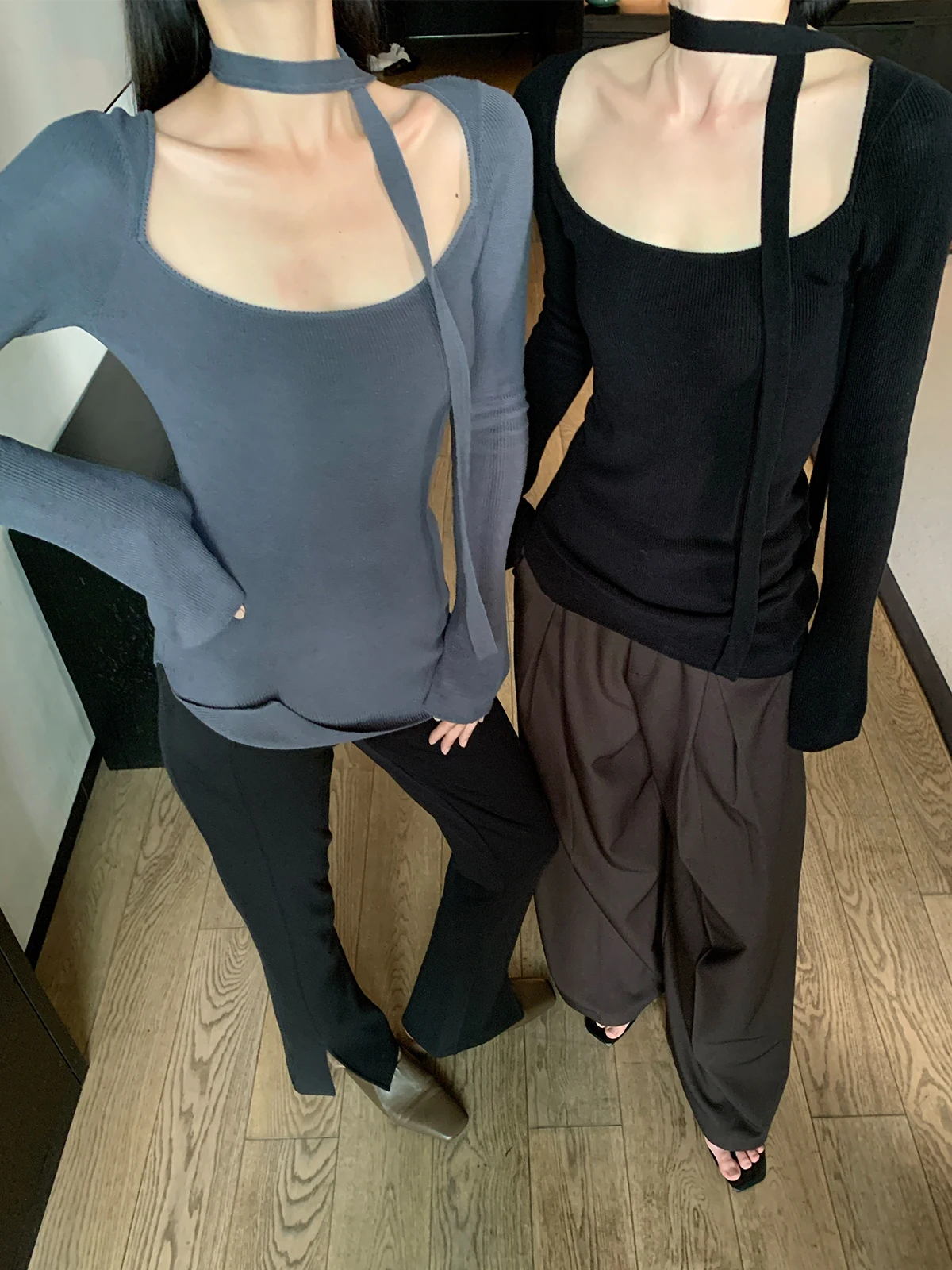 Женский облегающий вязаный свитер ZhouMiao из шерстяной смеси с высокой эластичностью, с вырезом на плече, низким круглым вырезом и длинными рукавами
Женский облегающий вязаный свитер ZhouMiao из шерстяной смеси с высокой эластичностью, с вырезом на плече, низким круглым вырезом и длинными рукавами