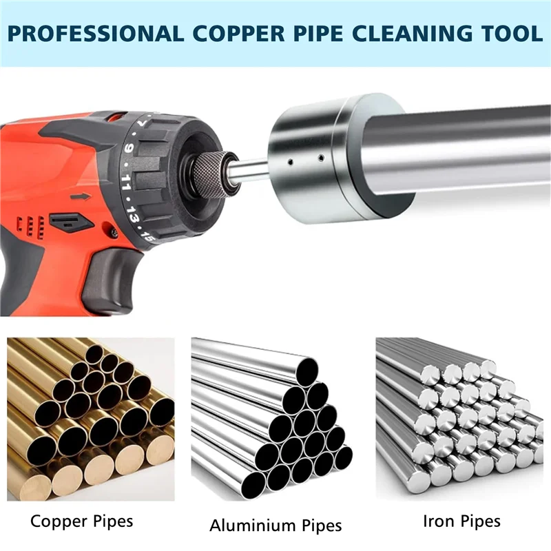 ABRW-Copper Pipe Cleaner, 15Mm/22Mm Pipe Cleaner And Drill Tube Cleaning Brush, Copper Pipe Cleaners For Electric Drill Bit
ABRW-Copper Pipe Cleaner, 15Mm/22Mm Pipe Cleaner And Drill Tube Cleaning Brush, Copper Pipe Cleaners For Electric Drill Bit