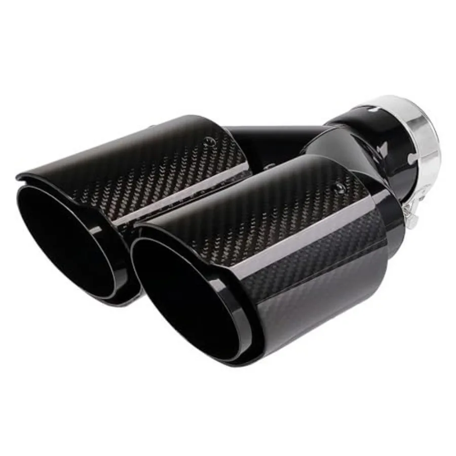 Carbon Fiber Exhaust Tips 2.5" Inlet to Dual 3.5" Outlet Tailpipe Fit for 61-63 mm Exhaust Pipe
Carbon Fiber Exhaust Tips 2.5" Inlet to Dual 3.5" Outlet Tailpipe Fit for 61-63 mm Exhaust Pipe