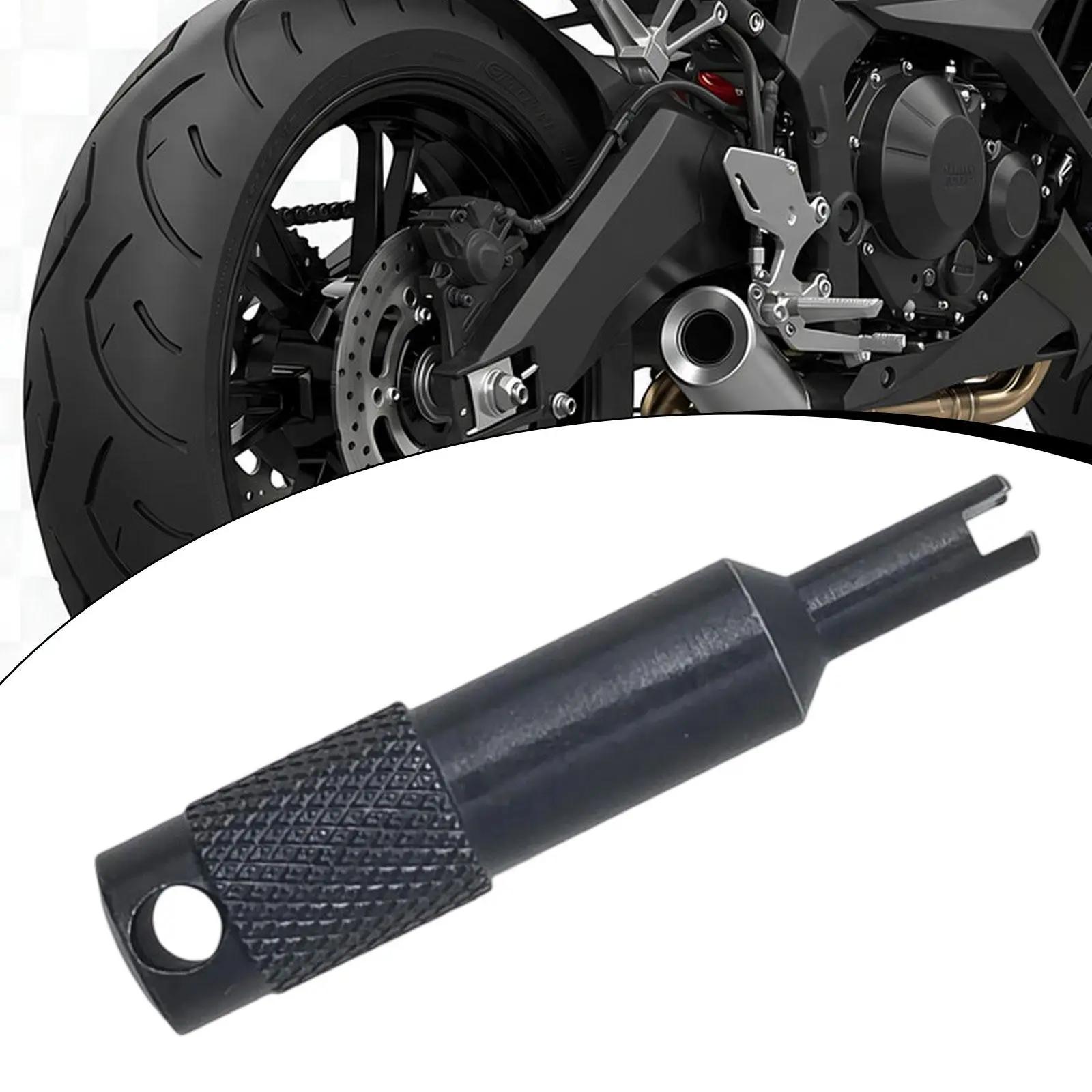 Инструмент для удаления сердечника клапана Портативный практичный гаечный ключ для аксессуаров для мотоциклов
Инструмент для удаления сердечника клапана Портативный практичный гаечный ключ для аксессуаров для мотоциклов