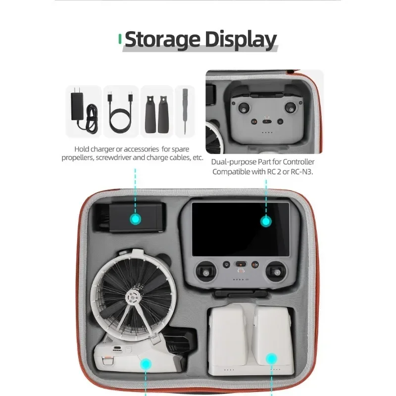 For DJI Flip Fly More Combo RC 2/RC-N3 Hard Protective Case Portable Carrying Case FLIP Drone Accessory Combo Storage Bag
For DJI Flip Fly More Combo RC 2/RC-N3 Hard Protective Case Portable Carrying Case FLIP Drone Accessory Combo Storage Bag