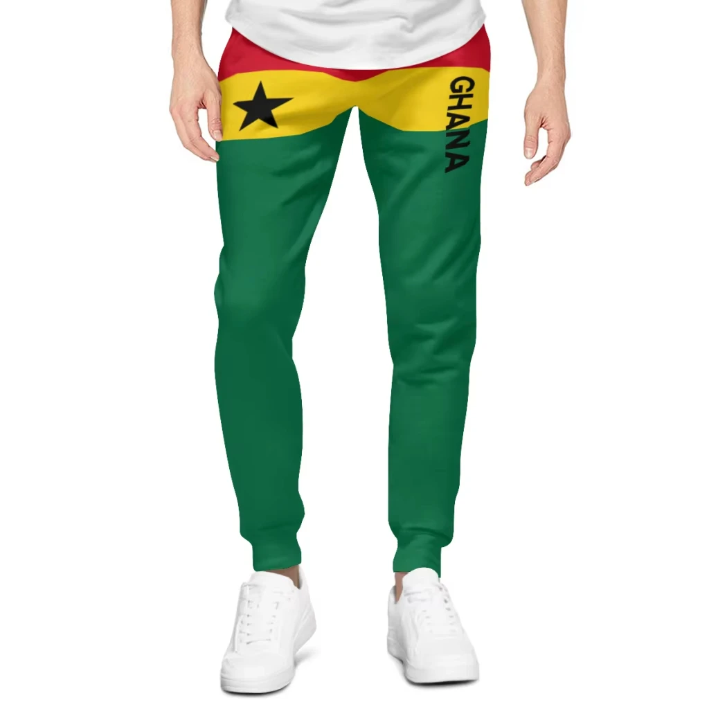 Ghana National Flag Sweatpants Design Side Vertical Letter Print Unisex Sport Casual Outdoor Fashion Street Cuffed Joggers
Ghana National Flag Sweatpants Design Side Vertical Letter Print Unisex Sport Casual Outdoor Fashion Street Cuffed Joggers