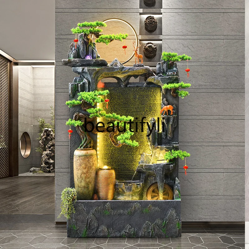 Chinese rockery water curtain wall flowing water circulation water courtyard fish pond landscaping decoration ornament
Chinese rockery water curtain wall flowing water circulation water courtyard fish pond landscaping decoration ornament