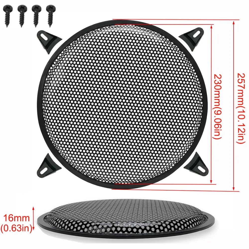 Covers 5-12inch Speaker Grills Black With Mounting Screws Subwoofer Grill Metal Mesh Covers Car Speaker
Covers 5-12inch Speaker Grills Black With Mounting Screws Subwoofer Grill Metal Mesh Covers Car Speaker