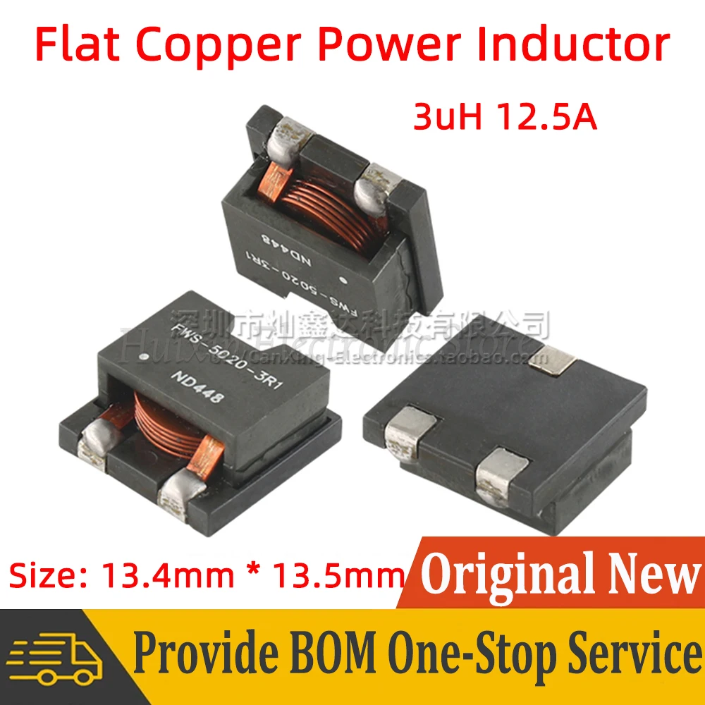 5pcs FWS-5020-3R1R FWS 5020 3R1R SMD SMT Power Inductor Inductance 3uH 12.5A High Current High Frequency Flat Copper Filter
5pcs FWS-5020-3R1R FWS 5020 3R1R SMD SMT Power Inductor Inductance 3uH 12.5A High Current High Frequency Flat Copper Filter