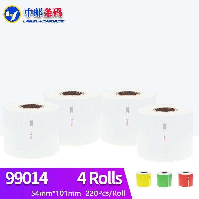 4 Rolls Dymo Generic 99014 Label 54mm*101mm 220Pcs Compatible for LW450 Turbo 4XL Thermal Printer
4 Rolls Dymo Generic 99014 Label 54mm*101mm 220Pcs Compatible for LW450 Turbo 4XL Thermal Printer