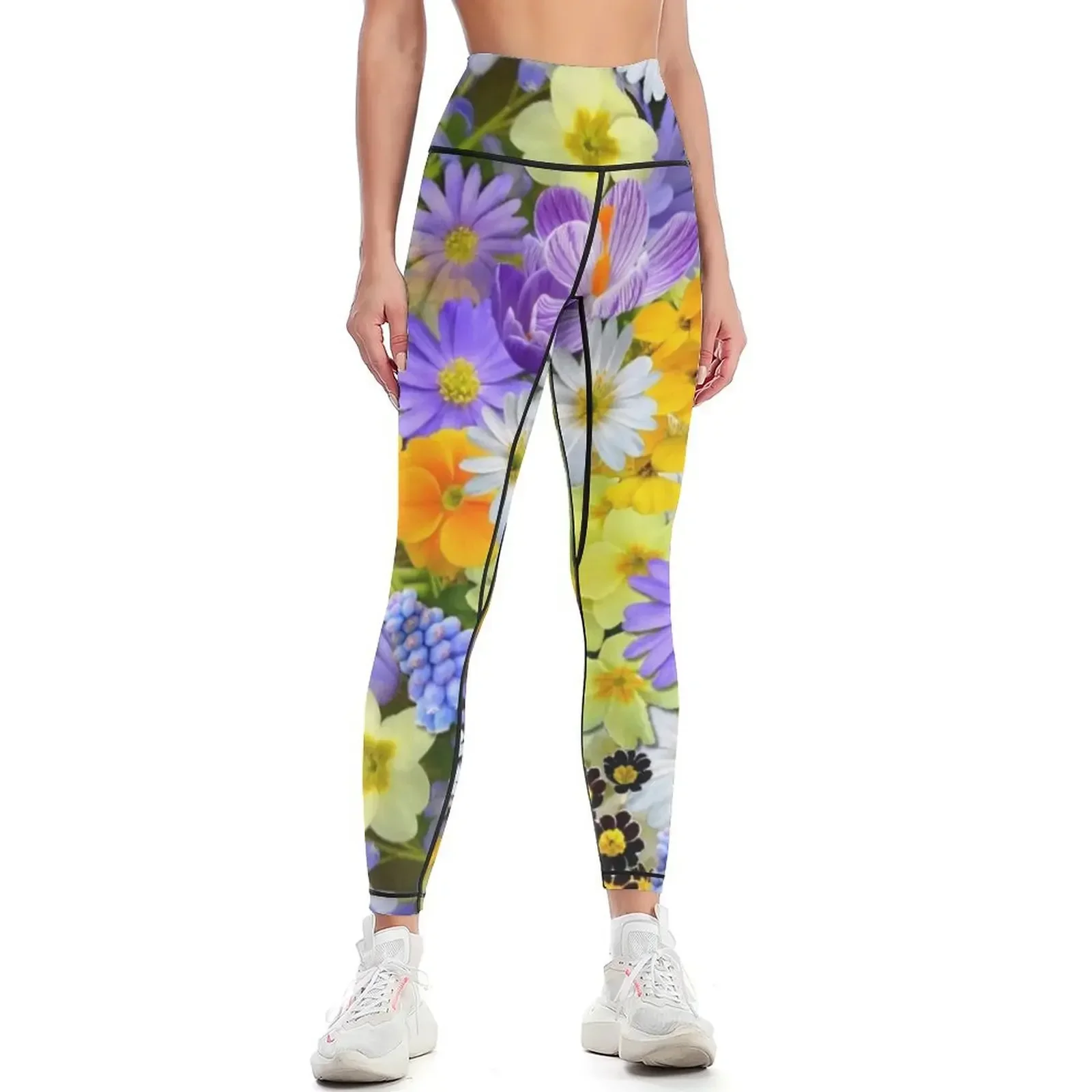 Bright And Colorful Spring Flowers Leggings joggers for Training pants Women's gym Womens Leggings
Bright And Colorful Spring Flowers Leggings joggers for Training pants Women's gym Womens Leggings