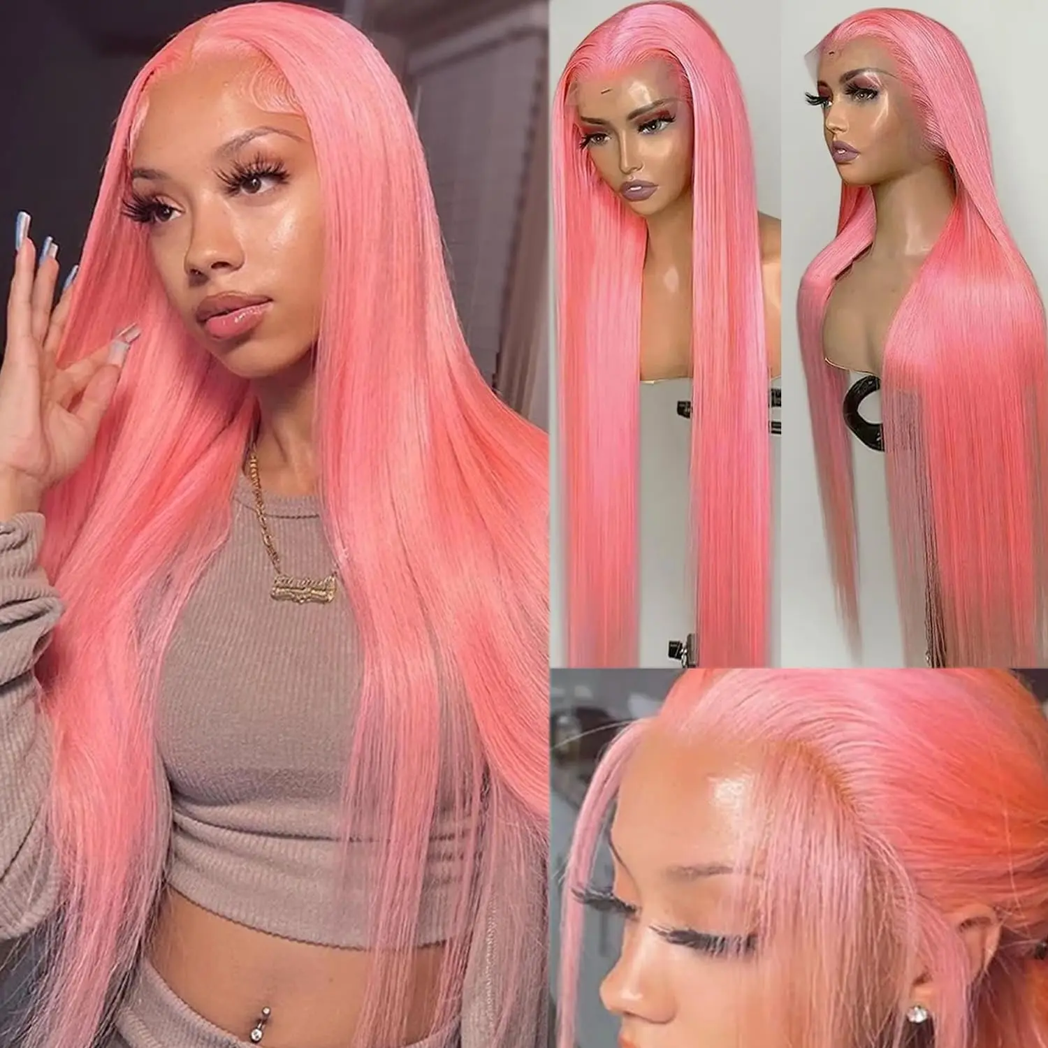 Pink Wigs Human Hair 13x4 Hd Straight Lace Front Wig 180% Density Pink Human Hair Wigs for Women Hot Pink Lace Front Wig 24 inch
Pink Wigs Human Hair 13x4 Hd Straight Lace Front Wig 180% Density Pink Human Hair Wigs for Women Hot Pink Lace Front Wig 24 inch