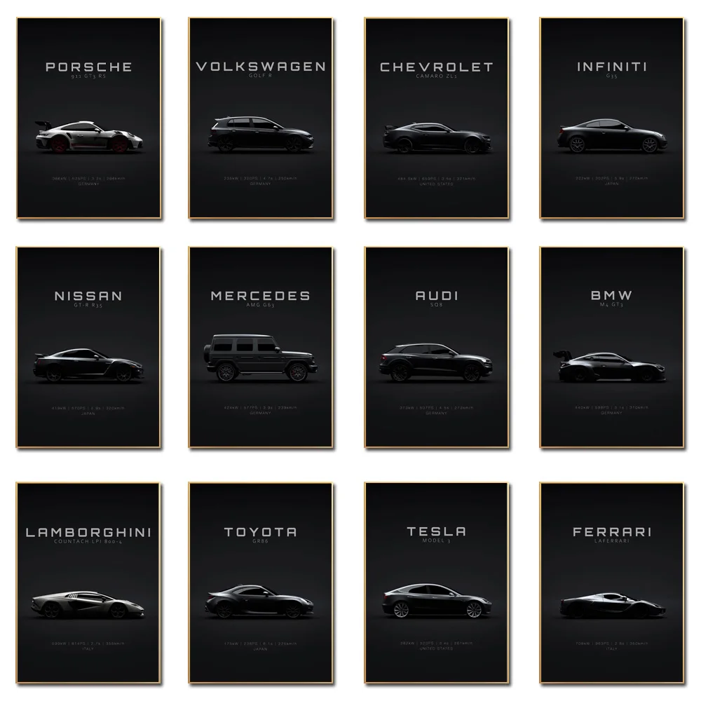 Black And White Luxury Sport Car Poster Modern Wall Art Prints Benz Automobile Speed Information Canvas Painting For Living Room
Black And White Luxury Sport Car Poster Modern Wall Art Prints Benz Automobile Speed Information Canvas Painting For Living Room