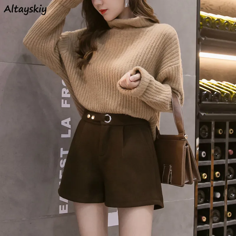 3XL Shorts Women Elegant Chic Winter Fall Basic All-match Casual Retro Ladies Trouser Loose High Waist Femme Bottom Ins Fashion
3XL Shorts Women Elegant Chic Winter Fall Basic All-match Casual Retro Ladies Trouser Loose High Waist Femme Bottom Ins Fashion