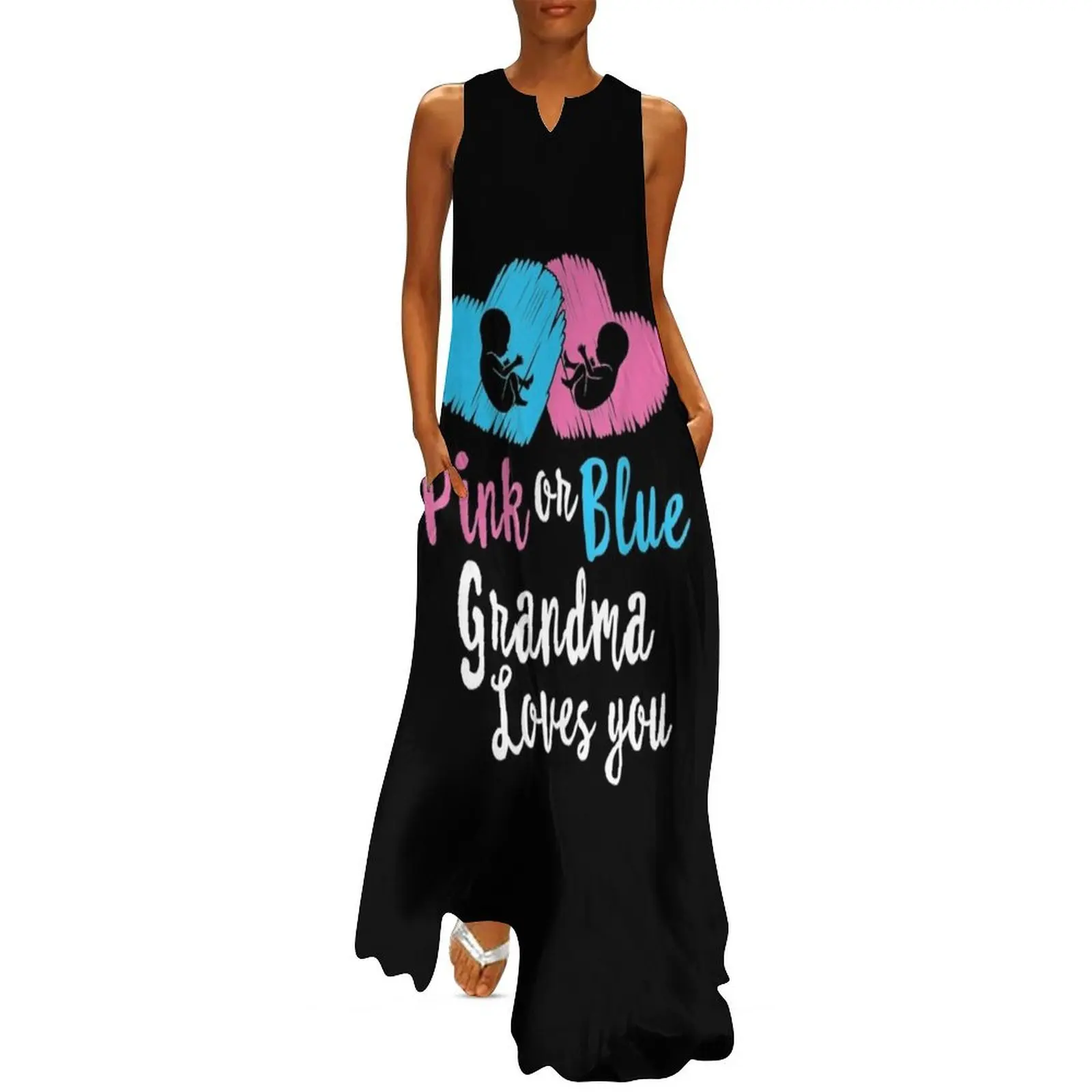 Pink or Blue Grandma Loves You Gender Reveal Baby Shower Long Dress dresses for woman wedding dresses for parties
Pink or Blue Grandma Loves You Gender Reveal Baby Shower Long Dress dresses for woman wedding dresses for parties