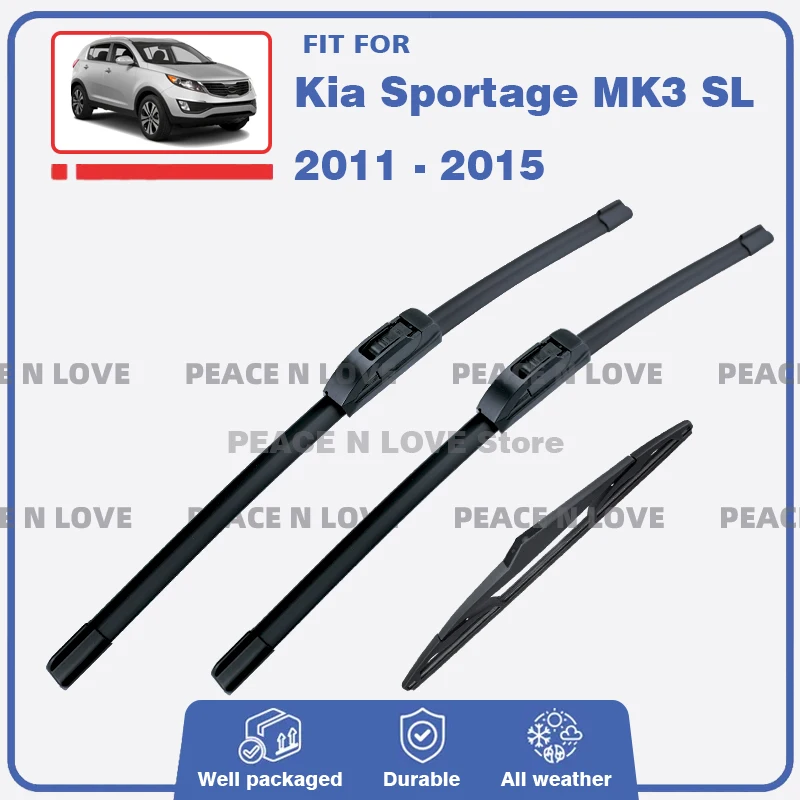 Car Front Rear Wiper Blades For Kia Sportage MK3 SL 2011 2012 2013 2014 2015 Windscreen Windshield Window recambios Accessories
Car Front Rear Wiper Blades For Kia Sportage MK3 SL 2011 2012 2013 2014 2015 Windscreen Windshield Window recambios Accessories