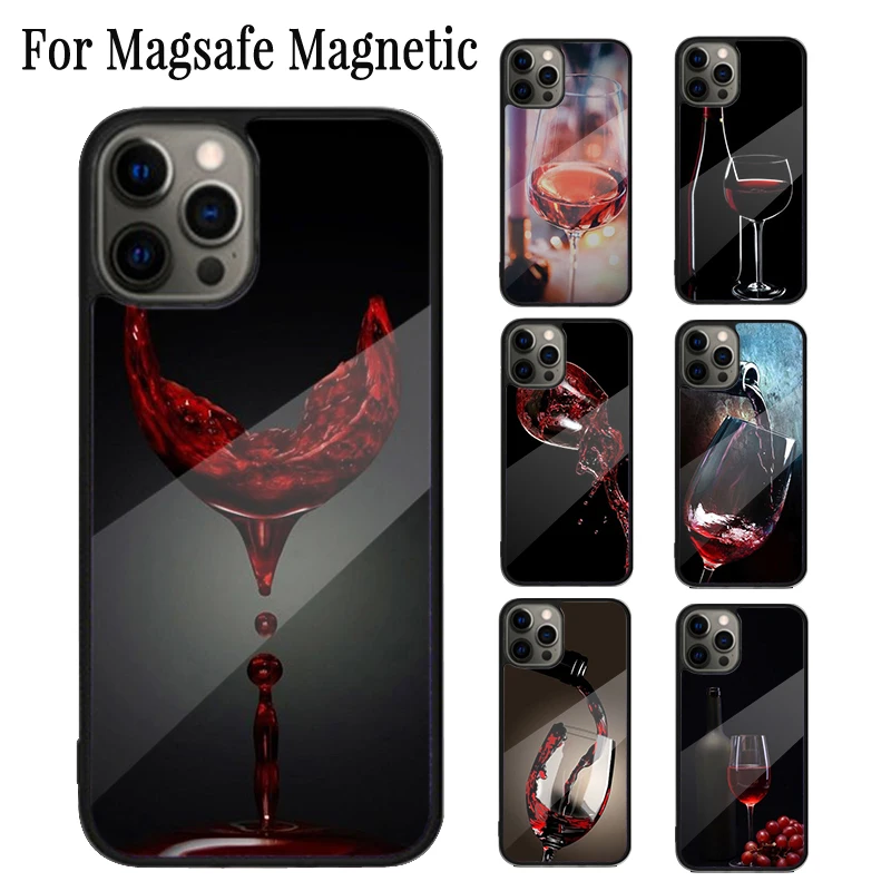 Red Wine Glass Magnetic Phone Case Coque For iPhone 16 15 14 Plus 13 12 Mini 11 Pro Max Magsafe Wireless Charging Cover
Red Wine Glass Magnetic Phone Case Coque For iPhone 16 15 14 Plus 13 12 Mini 11 Pro Max Magsafe Wireless Charging Cover