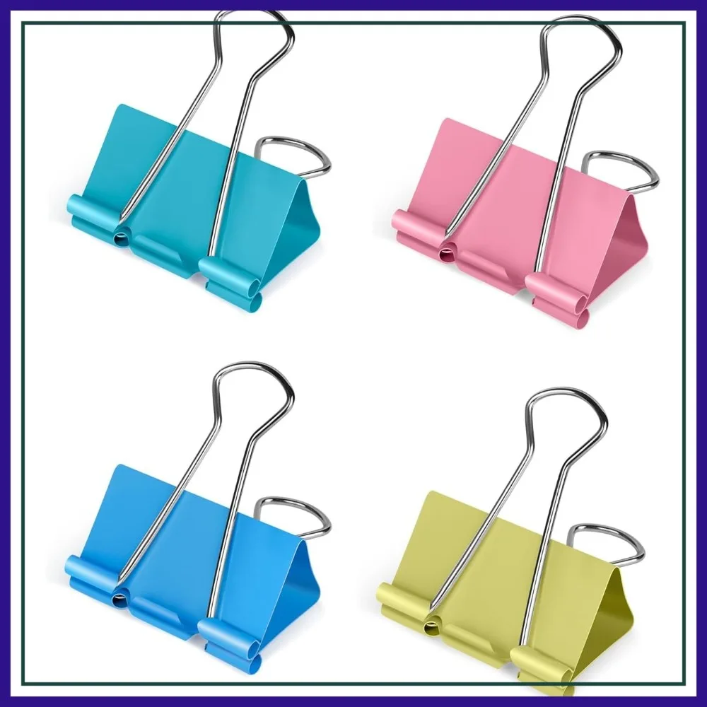 Ufmarine Medium Binder Clips 1.25 inch, 40 Pcs Colorful Paper Clips for Office
Ufmarine Medium Binder Clips 1.25 inch, 40 Pcs Colorful Paper Clips for Office