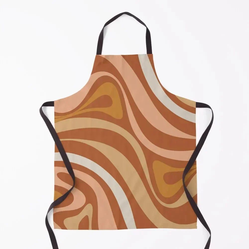 New Groove Retro Swirls Abstract Pattern in Boho Earth Tones Apron men Things For Kitchen Apron
New Groove Retro Swirls Abstract Pattern in Boho Earth Tones Apron men Things For Kitchen Apron