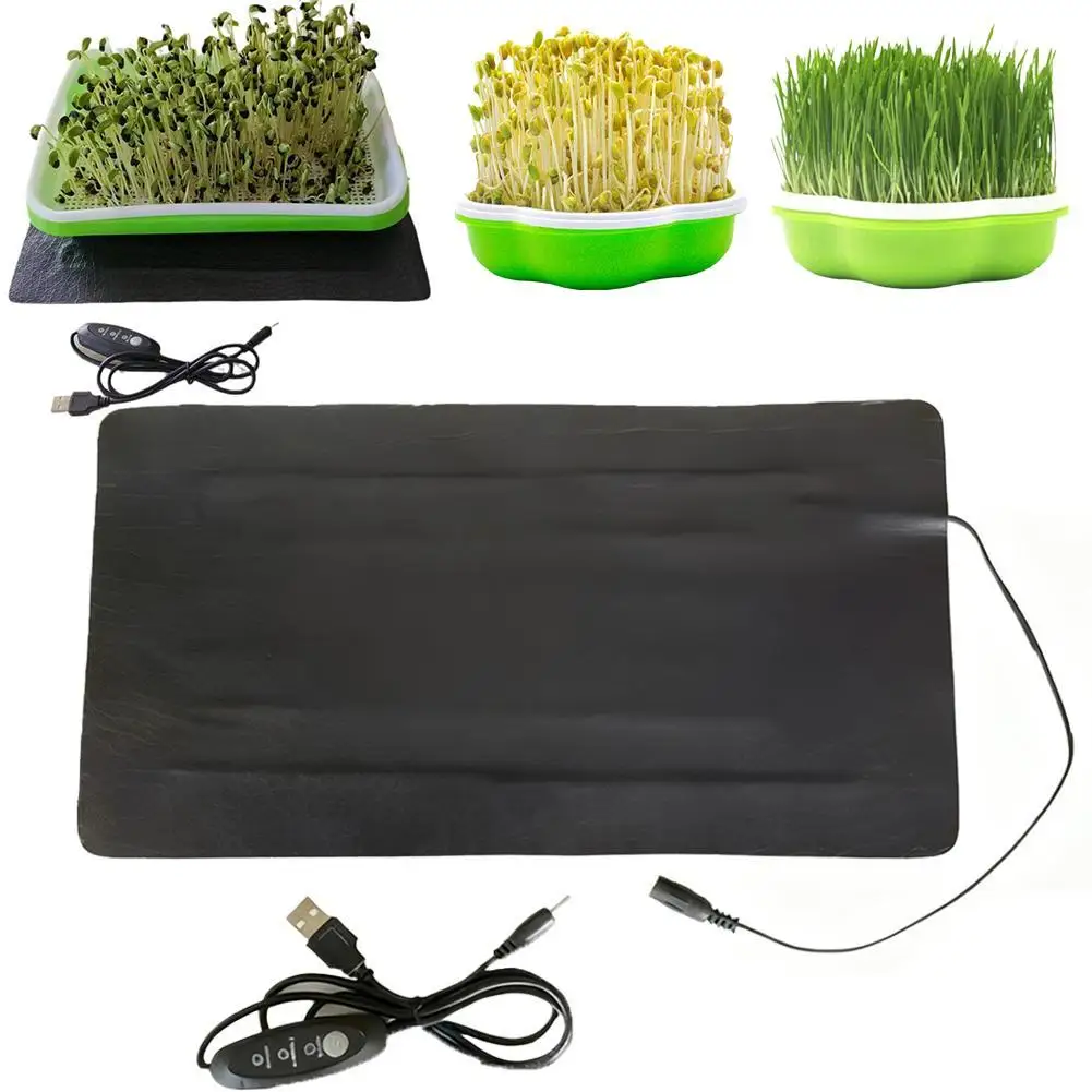 8.5W Plant Heat Mat PU Leather Plant Warming Mat Indoor USB Warm Hydroponics Heating Pad For Indoor Plants Reptiles
8.5W Plant Heat Mat PU Leather Plant Warming Mat Indoor USB Warm Hydroponics Heating Pad For Indoor Plants Reptiles