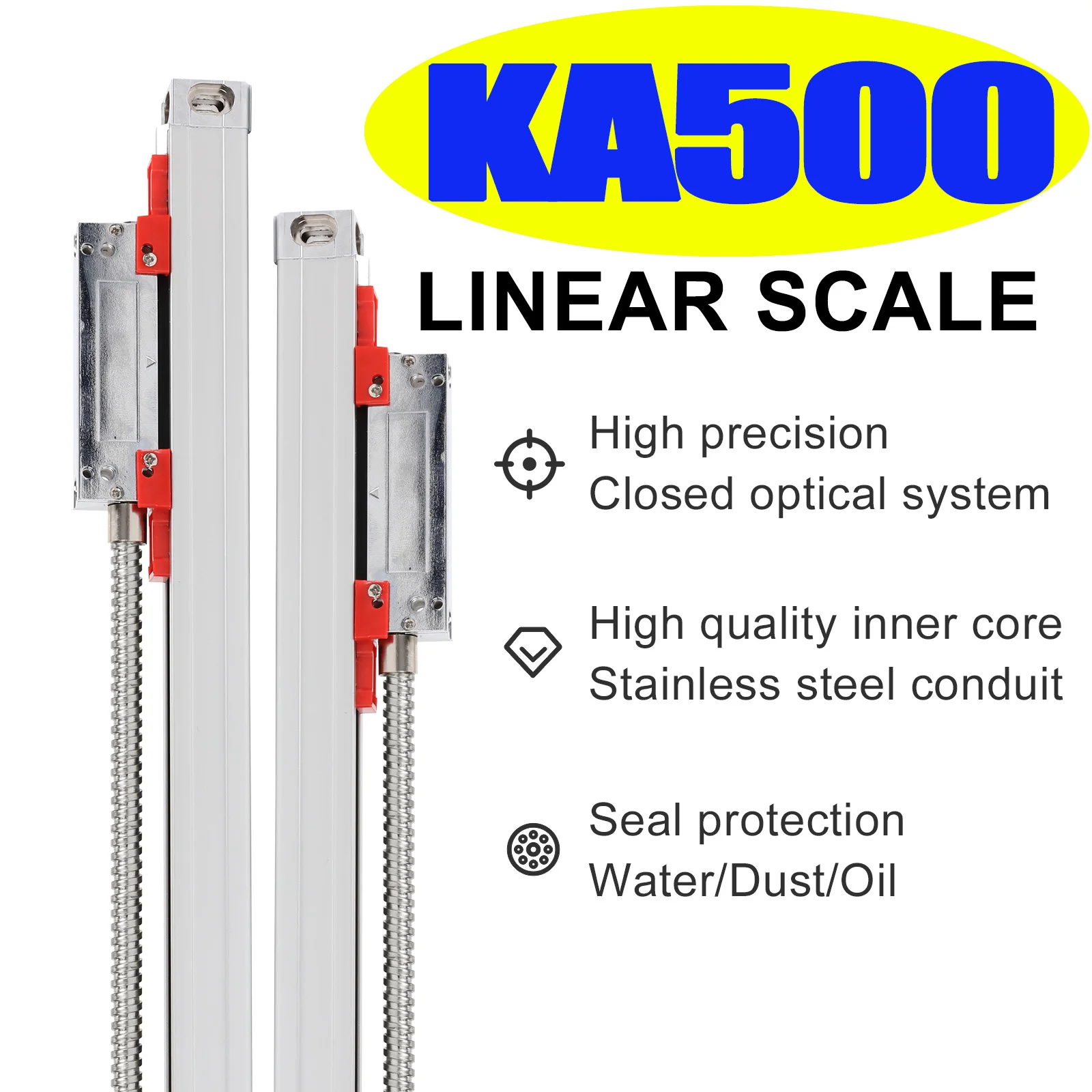 Slim Smaller KA500 KA-500 18*20 Linear Glass Scale YHSINO Optical Ruler 5U 5V TTL DB9 120 170 220 270 320 370 420 470MM
Slim Smaller KA500 KA-500 18*20 Linear Glass Scale YHSINO Optical Ruler 5U 5V TTL DB9 120 170 220 270 320 370 420 470MM