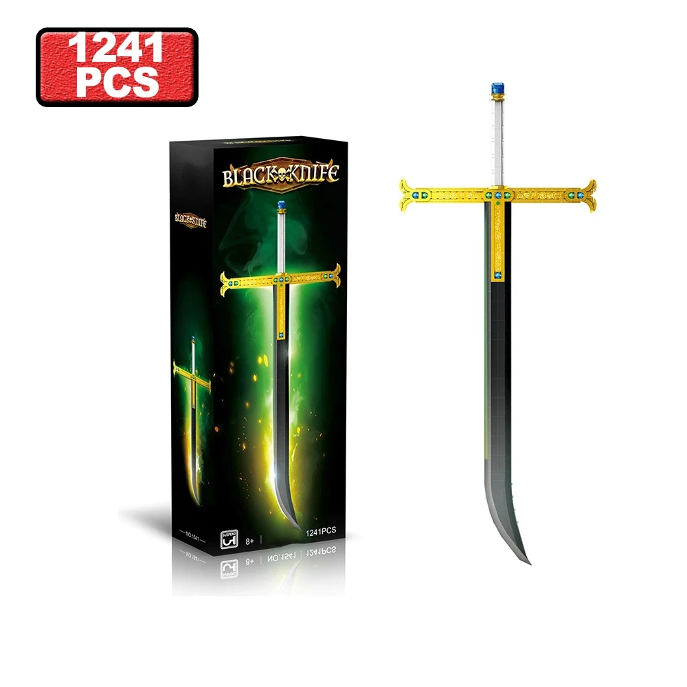 1241PCS City Black Blade Sword Night Building Blocks Wall-Mountable Long Sword Model Home Decor Kids Puzzle Toys Birthday Gifts
1241PCS City Black Blade Sword Night Building Blocks Wall-Mountable Long Sword Model Home Decor Kids Puzzle Toys Birthday Gifts
