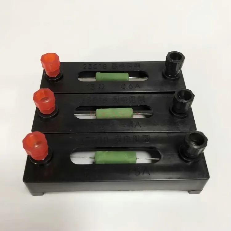 The resistance coil includes 5 Ω, 10 Ω, and 15 Ω electrical experimental equipment and physics teaching instruments
The resistance coil includes 5 Ω, 10 Ω, and 15 Ω electrical experimental equipment and physics teaching instruments
