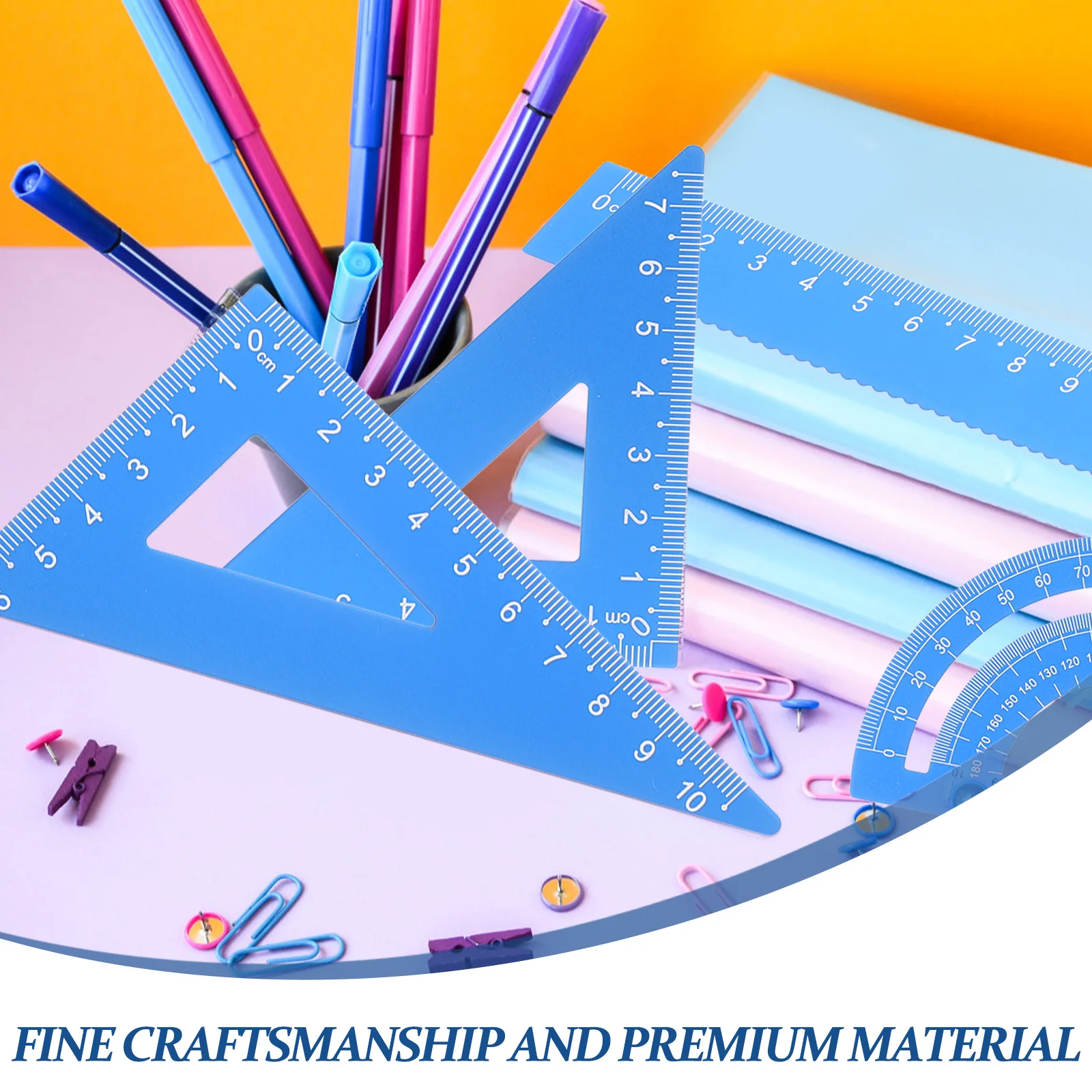 Aluminum Alloy Ruler Multi-Functional Ruler Kit Set Geometry Tools Measuring Kit Drafting School Office Math Art Design
Aluminum Alloy Ruler Multi-Functional Ruler Kit Set Geometry Tools Measuring Kit Drafting School Office Math Art Design