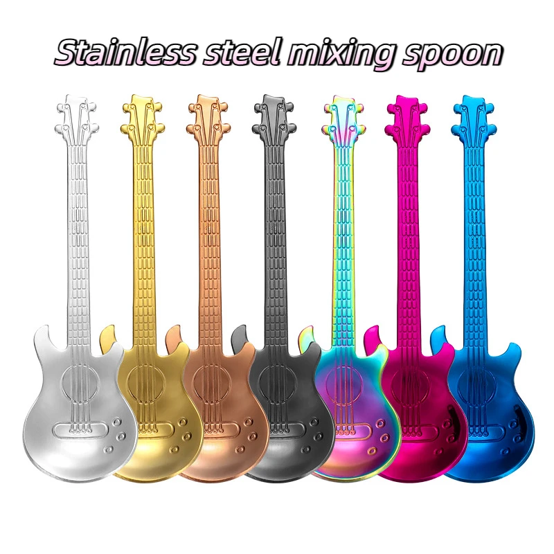 304 stainless steel coffee spoon, stirring spoon, titanium coated ice bar, music bar spoon, guitar spoon, small gift
304 stainless steel coffee spoon, stirring spoon, titanium coated ice bar, music bar spoon, guitar spoon, small gift