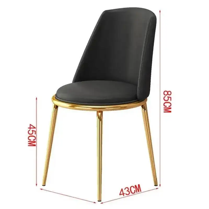 Chairs Black Modern Metal Legs Black Dining Metal Legs Nordic Style Soft Chair with Backrest Free Shipping Sedie Home Furniture
Chairs Black Modern Metal Legs Black Dining Metal Legs Nordic Style Soft Chair with Backrest Free Shipping Sedie Home Furniture