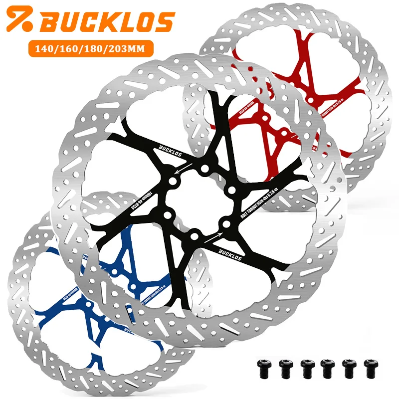 BUCKLOS Bicycle Disc Brake Rotor 140/160MM Mountain Bike Rotor 180/203MM Heat Dissipation Bicycle Hydraulic Disc Brakes Rotors
BUCKLOS Bicycle Disc Brake Rotor 140/160MM Mountain Bike Rotor 180/203MM Heat Dissipation Bicycle Hydraulic Disc Brakes Rotors
