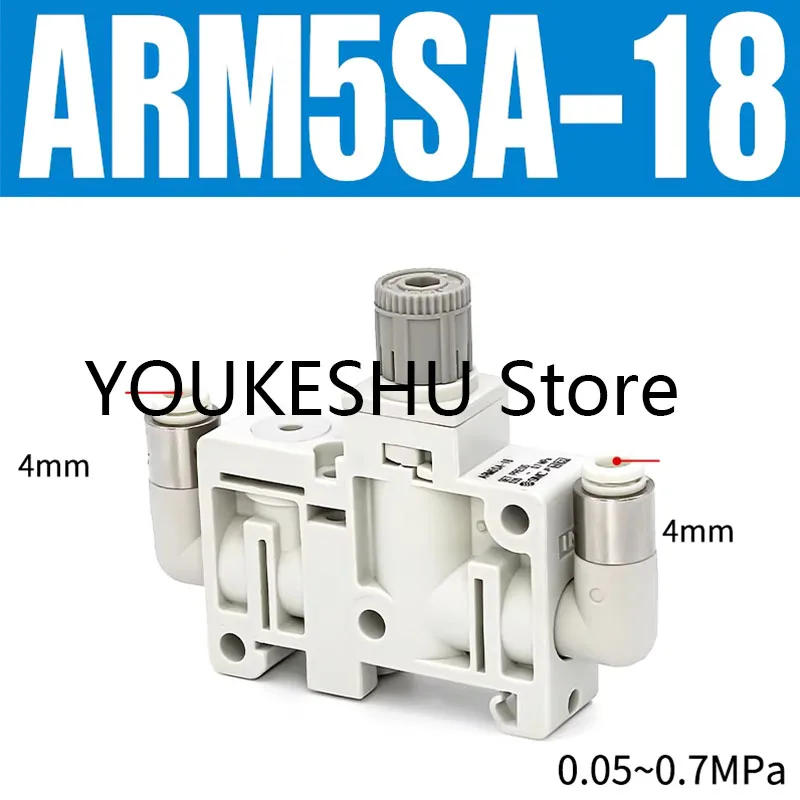 Brand New Original Pneumatic Miniature Integrated Pressure Reducing Valve Regulator ARM5SA-18
Brand New Original Pneumatic Miniature Integrated Pressure Reducing Valve Regulator ARM5SA-18